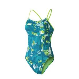 Nike Swimsuit FLORAL CAMO Cut-Out EUC Size 40
